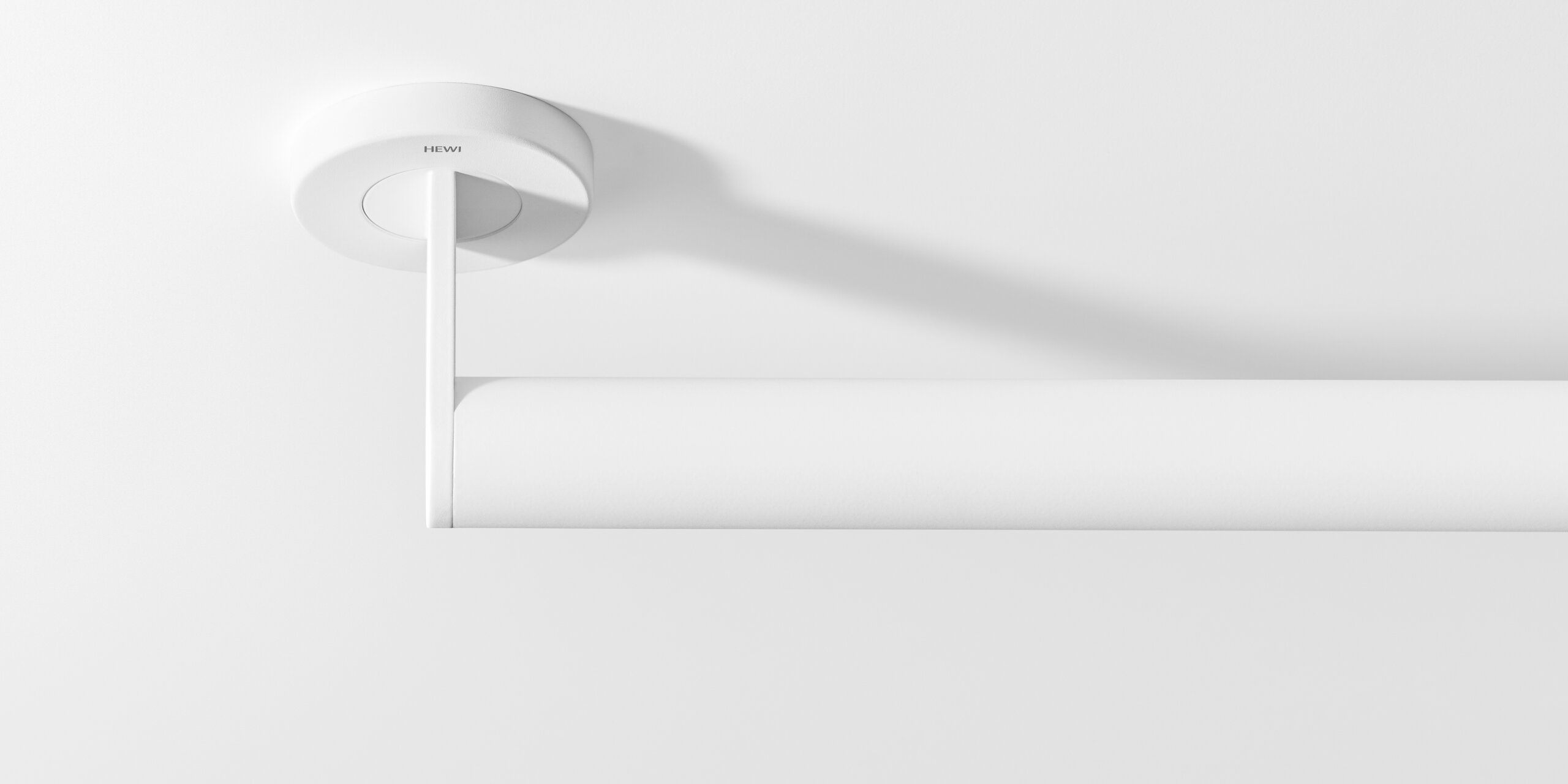 Stainless steel grab handle in matt white